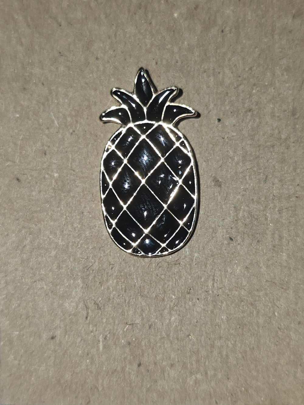 Black Pineapple Enamel Pin